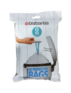 Brabantia PerfectFit sacchi immondizia tipo O 30 L, 40 pz