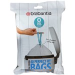 Brabantia PerfectFit sacchi immondizia tipo O 30 L, 40 pz