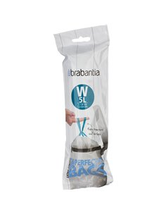 Brabantia PerfectFit sacchetti spazzatura tipo W, 5 L, 20 pz.