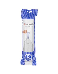 Brabantia PerfectFit sacchetti spazzatura t. D, 15-20 L, 20 pz.