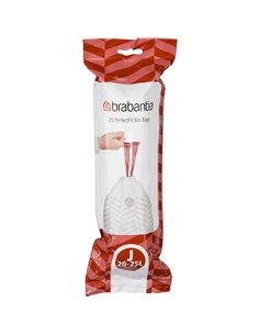 Brabantia PerfectFit sacchetti spazzatura t.J 20-25 L, 20 pz.