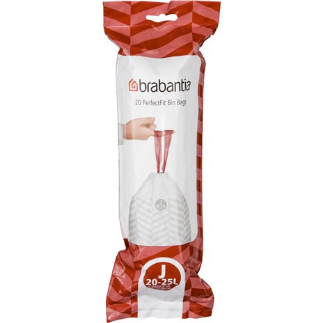 Brabantia PerfectFit sacchetti spazzatura t.J 20-25 L, 20 pz.