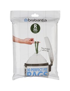 Brabantia PerfectFit sacchetti spazzatura tipo R, 36 L, 30 pz.
