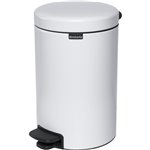 Brabantia pattumiera a pedale Newicon 12,0 L bianco