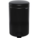 Brabantia pattumiera a pedale Newicon 12,0 L nero opaco