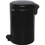 Brabantia pattumiera a pedale Newicon 12,0 L nero opaco