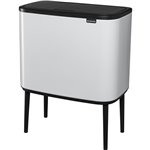 Brabantia pattumiera Bo Touch Bin bianco, 11 + 23 L