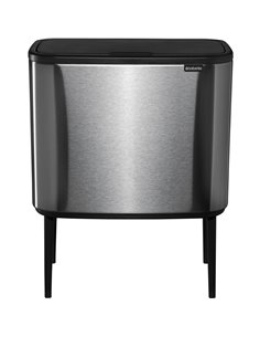 Brabantia pattum. Bo Touch Bin acciaio opaco FPP, 11 + 23 L