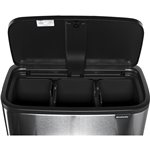 Brabantia pattum. Bo Touch Bin acciaio opaco FPP, 11 + 23 L