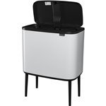 Brabantia pattum. Bo Touch Bin bianco, 3 x 11 L