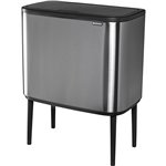 Brabantia pattum. Bo Touch Bin acciaio opaco, 3 x 11 L FPP