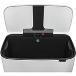 Brabantia Bo pattumiera a pedale 36 L bianco
