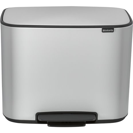Brabantia Bo pattumiera a pedale bianco, 3 x 11 L