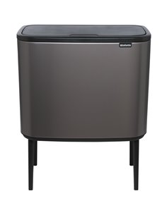 Brabantia pattum. Bo Touch Bin Platinum, 11 + 23 L