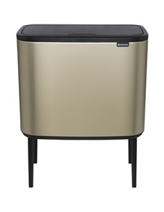 Brabantia pattum. Bo Touch Bin Champagne, 3 x 11 L