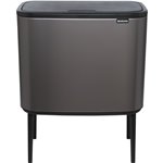 Brabantia pattum. Bo Touch Bin Platinum, 3 x 11 L