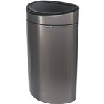 Brabantia pattumiera Touch Bin New,recycle, 23+10 L Platinum
