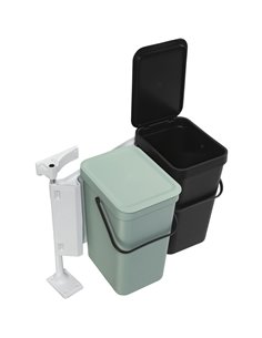 Brabantia Sort & Go conten.rif. 2 x 12 L grigio scuro e verde g.