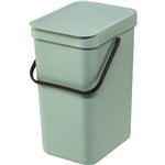 Brabantia Sort & Go conten.rif. 2 x 12 L grigio scuro e verde g.