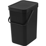 Brabantia Sort & Go conten.rif. 2 x 12 L grigio scuro e verde g.