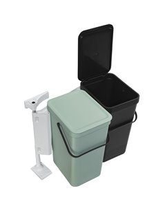 Brabantia Sort & Go conten.rif. 2 x 16 L grigio scuro e verde g.