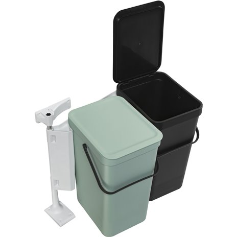 Brabantia Sort & Go conten.rif. 2 x 16 L grigio scuro e verde g.