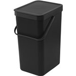 Brabantia Sort & Go conten.rif. 2 x 16 L grigio scuro e verde g.