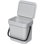Brabantia Sort & Go conten.rif. grigio chiaro 3 L