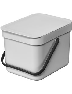 Brabantia Sort & Go conten.rif. grigio chiaro 6 L