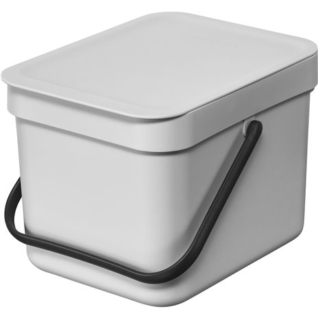 Brabantia Sort & Go conten.rif. grigio chiaro 6 L
