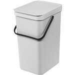 Brabantia Sort & Go conten.rif. grigio chiaro 16 L
