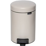 Brabantia pattumiera a pedale Newicon 3 L  beige