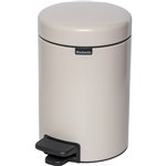 Brabantia pattumiera a pedale Newicon 3 L  beige