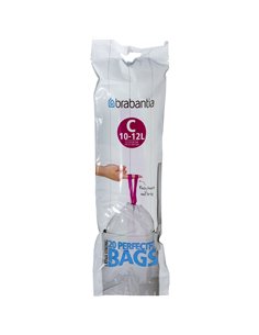 Brabantia PerfectFit sacchi immondizia tipo C 10-12 L,20 pz.
