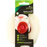 Charles Viancin ROSE 11,5 cm 2 cop.silicone p.bevande bia/rosso