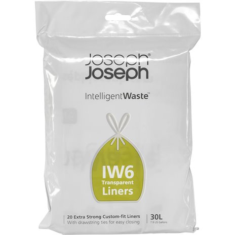 Joseph Joseph sacchetti spazzatura 20 pz., 30 L trasp.