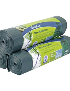 1x5 Secolan Maxi Garbage Bags 240 l verde/nero