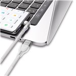 STATIK PowerPivot Pro rotating 2-in-1 USB-C Cable White 2m