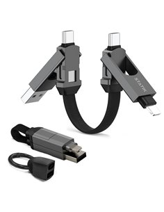 STATIK HexCharge Universal 4-in-1 Fast Charging Cable Black