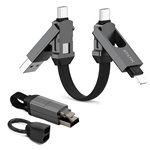 STATIK HexCharge Universal 4-in-1 Fast Charging Cable Black