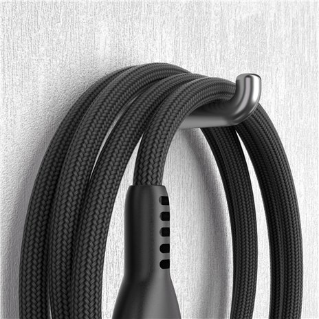 STATIK PowerPivot Pro braided rotating USB-C Cable Black 1m