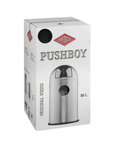 WESCO Pushboy 50l nero opaco