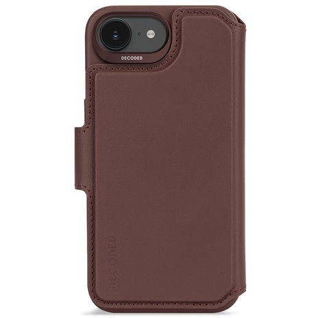 Decoded Leather Detachable Wallet iP 16e Chocolate Brown