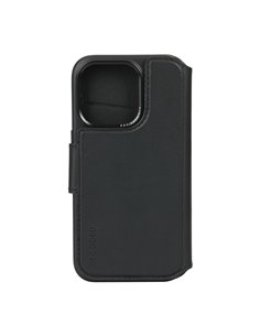Decoded Leather Detachable Wallet for iPhone 15 Pro Black