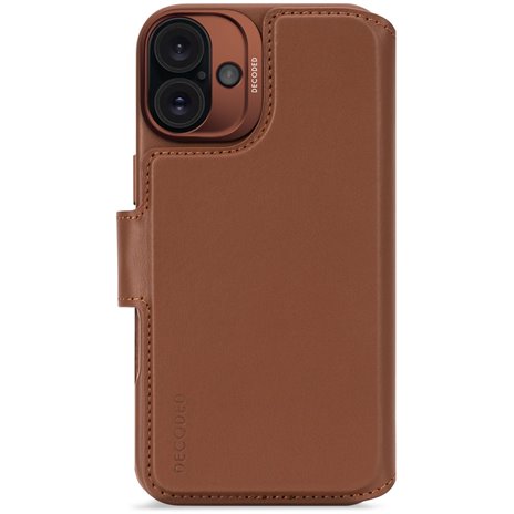 Decoded Leather Detachable Wallet iPhone 16 Tan