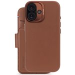 Decoded Leather Detachable Wallet iPhone 16 Tan