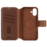 Decoded Leather Detachable Wallet iPhone 16 Tan