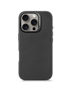 Decoded Leather Backcover iPhone 16 Pro Black