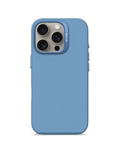 Decoded AntiMicrobial Silicone cust.post. iPhone 16 Pro azzurro
