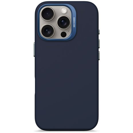 Decoded AntiMicrobial Silicone cust. post. iPhone 16 Pro Navy